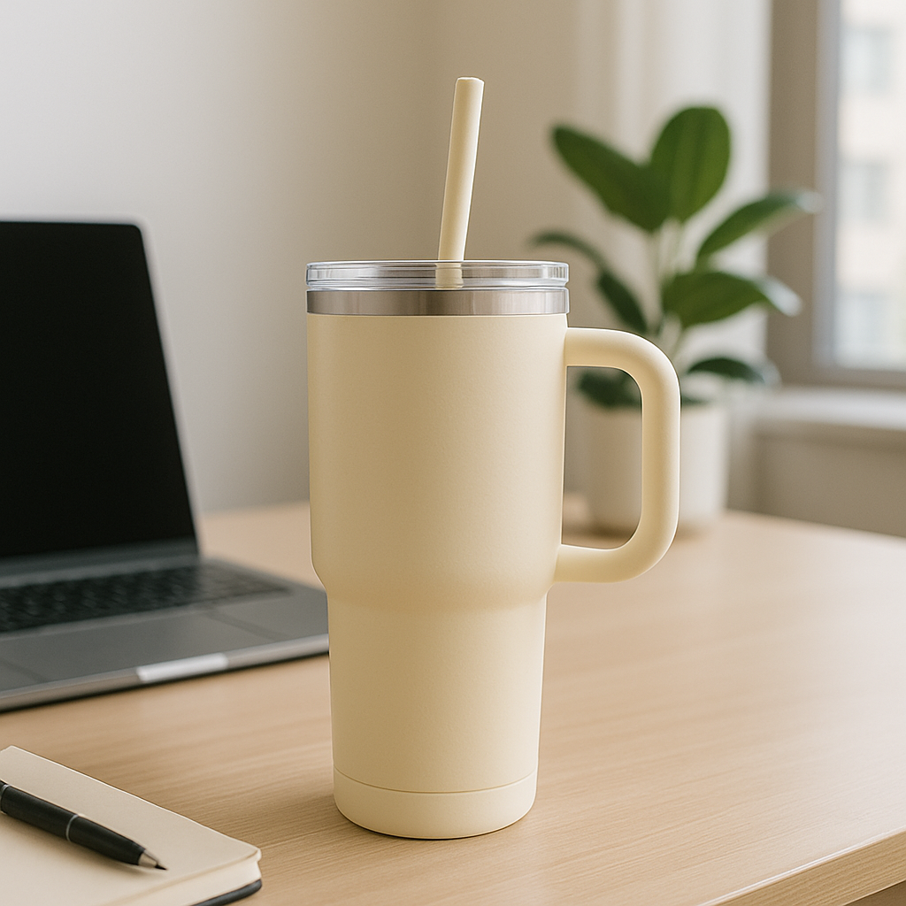 Ivory Beige Tumbler